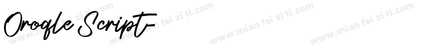 Oroqle Script字体转换
